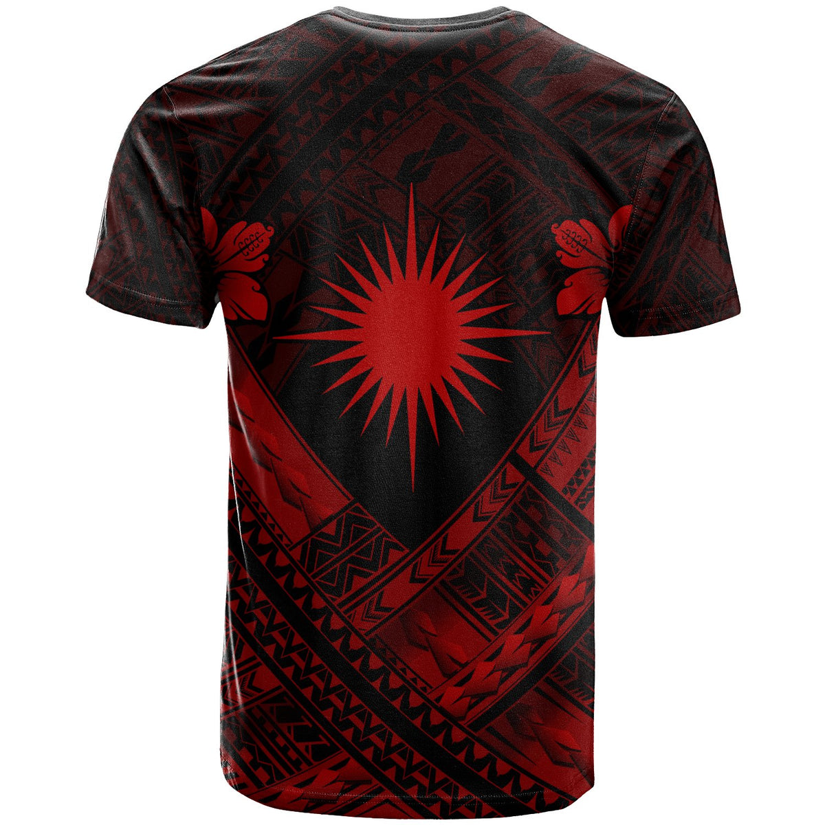 Marshall Islands Polynesian T Shirts Marshall Islands RedFlag Camisole Hibiscus Style - Polynesian Pride