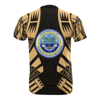 Federated States of Micronesia T Shirt F S M Seal Polynesian Tattoo Gold Style - Polynesian Pride