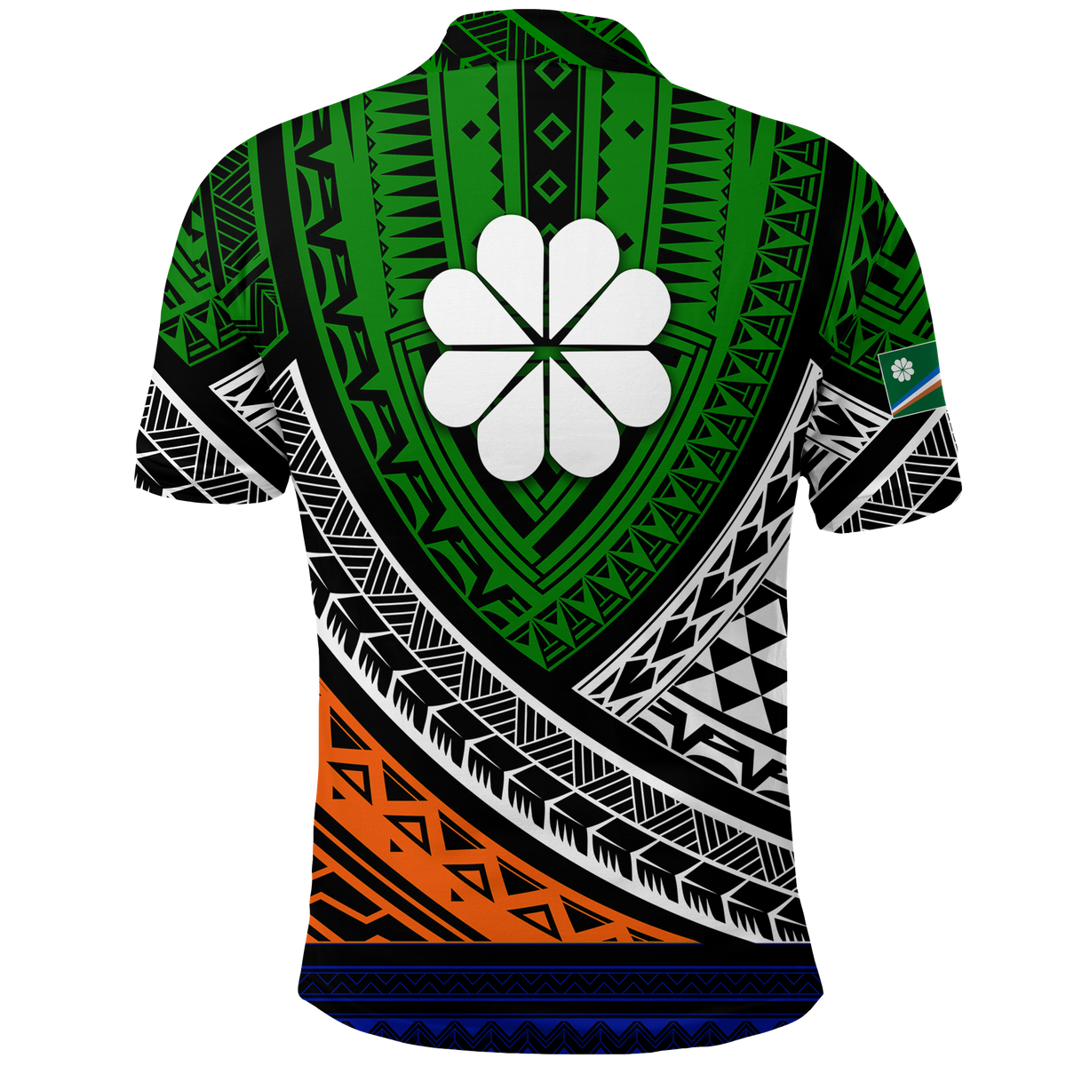 Kwajalein Atoll Tribal Pattern Polo Shirt LT12 - Polynesian Pride
