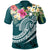 The Philippines Polo Shirt Summer Plumeria (Turquoise) Unisex Turquoise - Polynesian Pride
