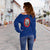 Saipan Paddling Club Spc Women's Off Shoulder Sweater - LT12 - Polynesian Pride