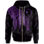 Chuuk Zip up Hoodie Polynesian Wings (Purple) Unisex Purple - Polynesian Pride