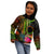 Cook Islands Polynesian Zip up Hoodie Hibiscus and Banana Leaves - Polynesian Pride