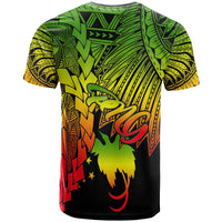 Papua New Guinea Polynesian Custom T Shirt Tribal Wave Tattoo Reggae - Polynesian Pride