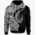 Guam Zip All Over Print Hoodie Hook Tattoo Black Color Unisex Black - Polynesian Pride