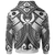 Pohnpei Hoodie White Reggae Seal with Polynesian Tattoo - Polynesian Pride