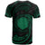 Northern Mariana Islands Polynesian Custom T Shirt Green Tribal Wave - Polynesian Pride