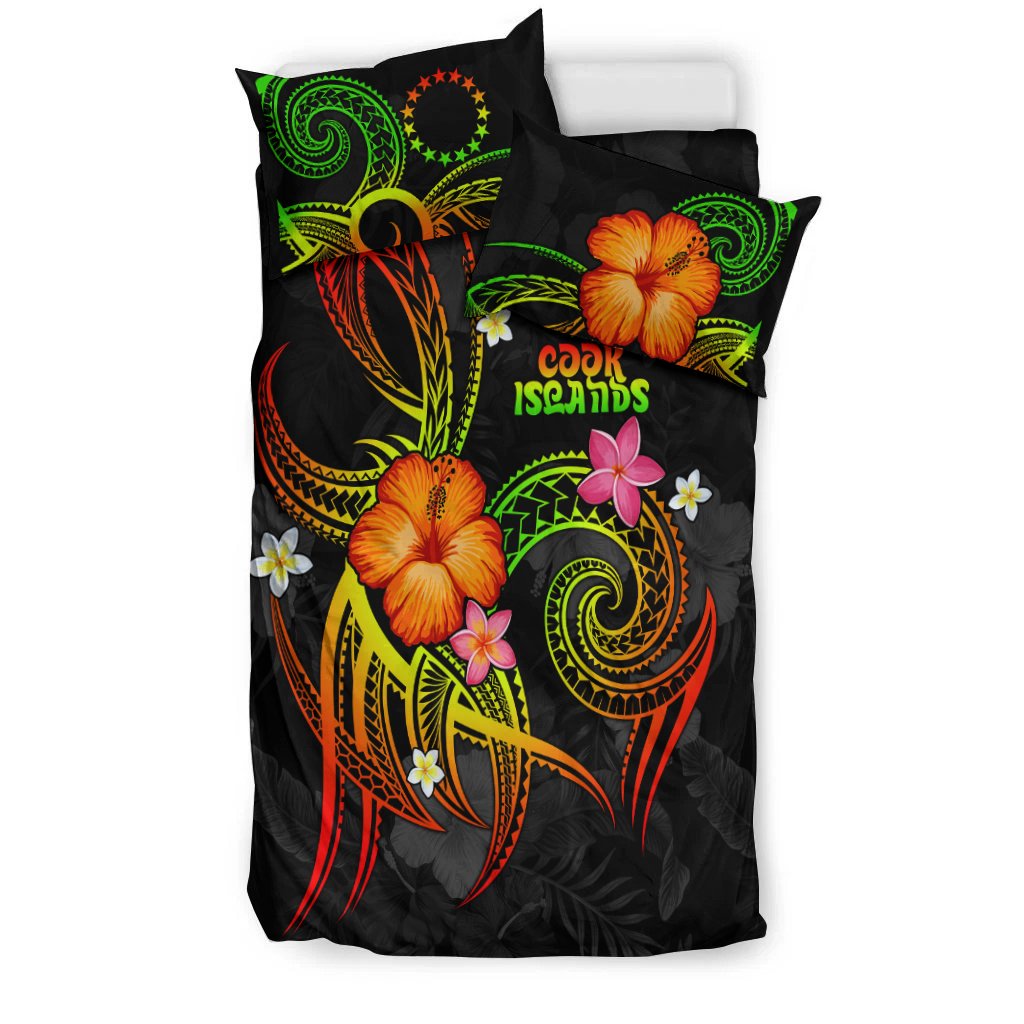 Cook Islands Polynesian Bedding Set - Legend of Cook Islands (Reggae) - Polynesian Pride