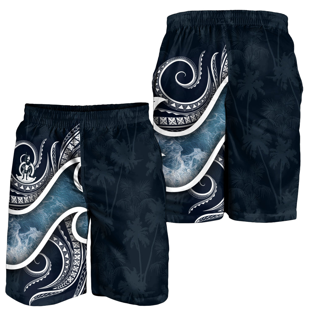 Vanuatu Polynesian Men's Shorts - Ocean Style - Polynesian Pride