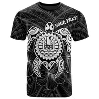 Tahiti Polynesian Custom T Shirt Vintage Polynesian Turtle (White) Unisex White - Polynesian Pride