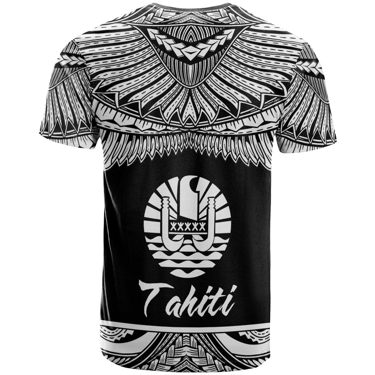 Tahiti Polynesian Custom T Shirt Tahiti Pride White Version - Polynesian Pride
