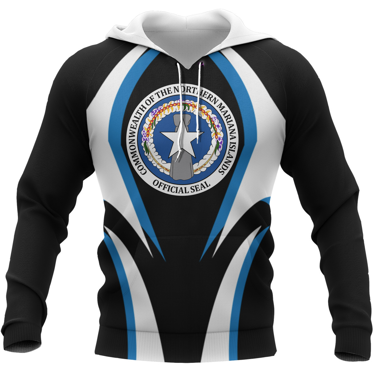 Northern Mariana Islands All Over Print Hoodie Focus Style - Polynesian Pride