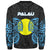 Palau Polynesian Custom Personalised Sweater - Spirit Style Blue - Polynesian Pride