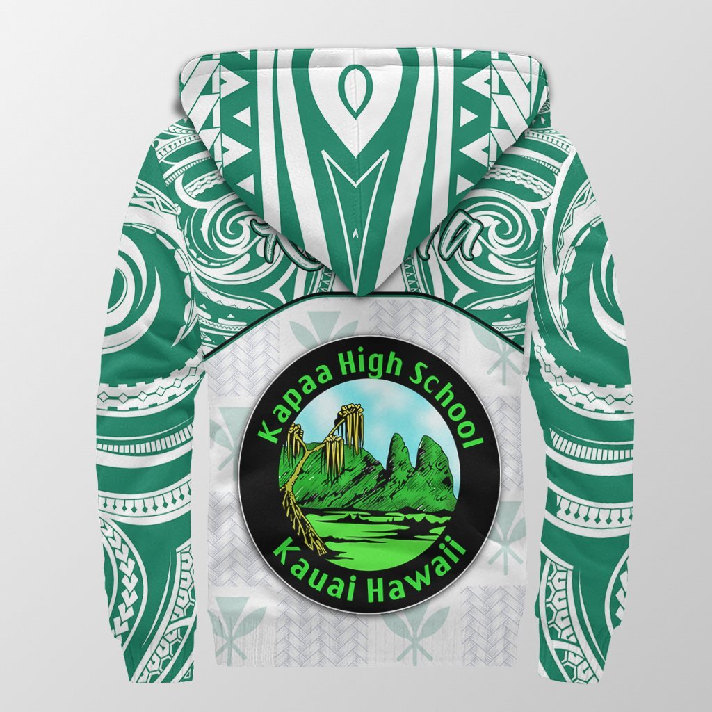Hawaii Sherpa Hoodie - Kanaka Kapaa High School Sherpa Hoodie Demodern Style AH - Polynesian Pride