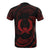 Pohnpei Micronesia All Over T Shirt Red Tribal Wave - Polynesian Pride