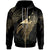 Tokelau Polynesian Zip Hoodie Legend Gold Version Unisex Black - Polynesian Pride