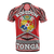 Tonga Polynesian T Shirt Tonga Coat of Arms - Polynesian Pride