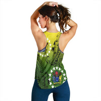 Cook Islands Patterns With Coat Of Arms Women's Tank - LT20 - Polynesian Pride