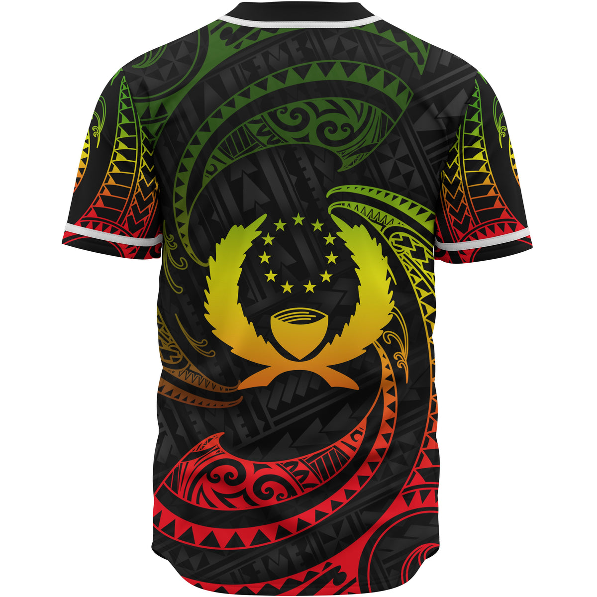 Pohnpei Polynesian Custom Personalised Baseball Shirt - Reggae Tribal Wave - Polynesian Pride