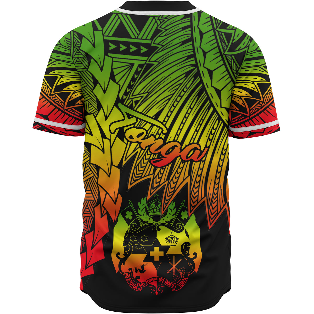 Tonga Polynesian Baseball Shirt - Tribal Wave Tattoo Reggae - Polynesian Pride
