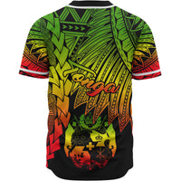 Tonga Polynesian Baseball Shirt - Tribal Wave Tattoo Reggae - Polynesian Pride