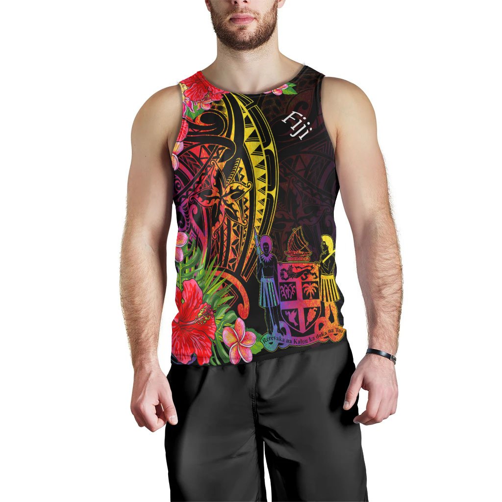 Fiji Men's Tank Top - Tropical Hippie Style - Polynesian Pride