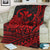 Hawaii Turtle With Hibiscus Tribal Red Blanket - LT12 - Polynesian Pride