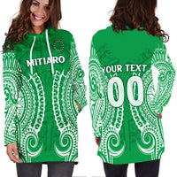 (Custom Personalised) Cook Islands Mitiaro Hoodie Dress - Tribal Pattern - LT12 - Polynesian Pride