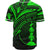 New Caledonia Baseball Shirt - Green Color Cross Style - Polynesian Pride