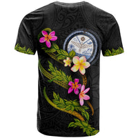 Marshall Islands Polynesian T Shirt Plumeria Tribal - Polynesian Pride