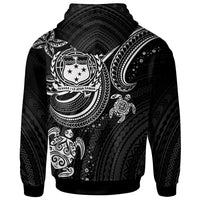 Samoa Custom Hoodie White Turtle - Polynesian Pride