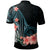 Palau Polo Shirt Turquoise Polynesian Hibiscus Pattern Style - Polynesian Pride