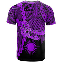 Marshall Islands Polynesian Custom T Shirt Tribal Wave Tattoo Purple - Polynesian Pride