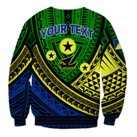 (Custom Personalised) Vanuatu Malampa Province Tribal Pattern Sweatshirt - LT12 - Polynesian Pride