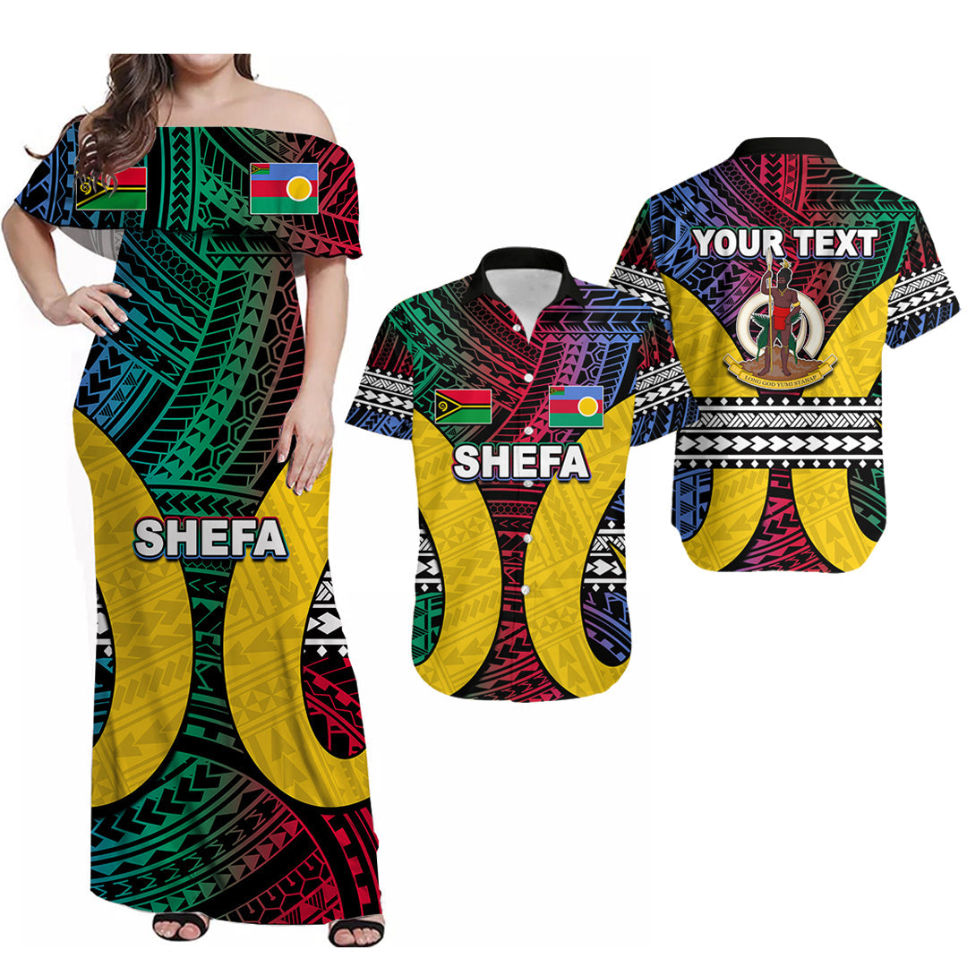 Custom Matching Hawaiian Shirt and Dress Polynesian Shefa Of Vanuatu LT6 Art - Polynesian Pride