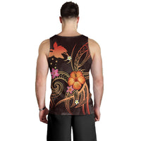 Papua New Guinea Polynesian Men's Tank Top - Legend of Papua New Guinea (Red) - Polynesian Pride