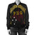 Papua New Guinea Women's Bomber Jacket - Erudite Eye Black Gold - Polynesian Pride