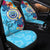 Federated States of Micronesia Custom Personalised Car Seat Covers - Tropical Style Universal Fit Blue - Polynesian Pride