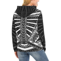 Polynesian Tattoo All Over Hoodie White - Polynesian Pride