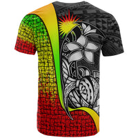 Marshall Islands Polynesian T Shirt Reggae Turtle with Hook - Polynesian Pride