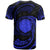Northern Mariana Islands Polynesian Custom T Shirt Blue Tribal Wave - Polynesian Pride