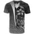 Papua New Guinea Polynesian T Shirt White Turtle with Hook - Polynesian Pride