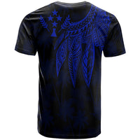 Kosrae T Shirt Polynesian Wings (Blue) - Polynesian Pride