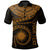 Marshall Islands Polynesian Custom Polo Shirt Marshall Islands Waves (Golden) Unisex Golden - Polynesian Pride