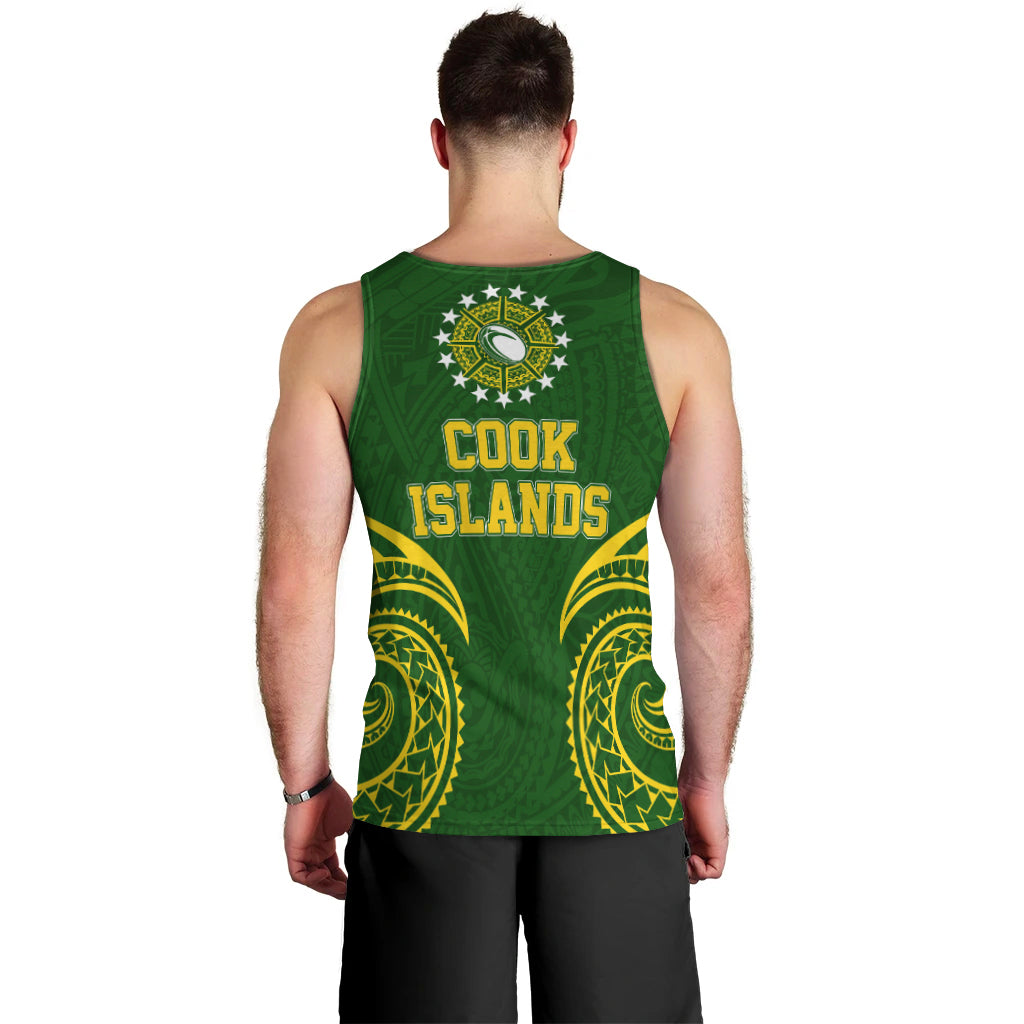 Cook Islands Rugby Men's Tank Top - Tribal Pattern - LT12 - Polynesian Pride