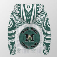 Hawaii Sherpa Hoodie - Kanaka Molokai High School Sherpa Hoodie Demodern Style AH - Polynesian Pride
