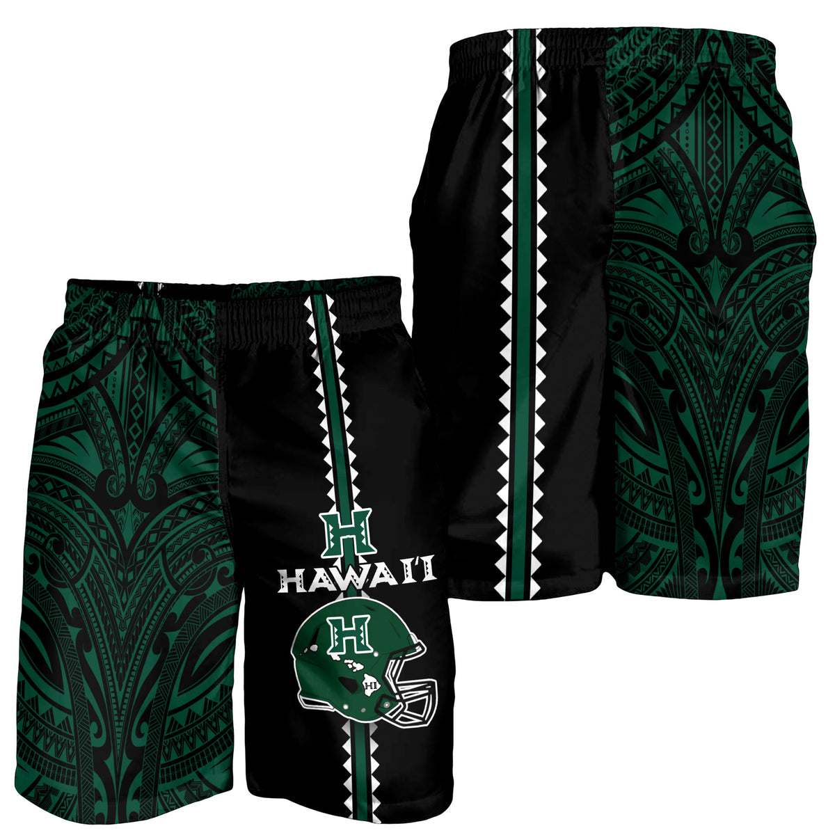 Hawaii Kakau Warrior Football Men Short - LT12 - Polynesian Pride