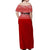 Tonga Off Shoulder Long Dress - Tongan Pattern Red Ver1 - LT12 - Polynesian Pride