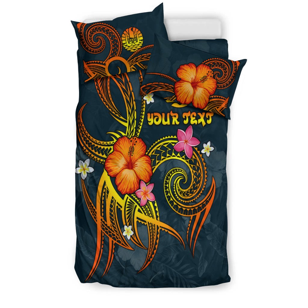 Polynesian Tahiti Personalised Bedding Set - Legend of Tahiti (Blue) - Polynesian Pride