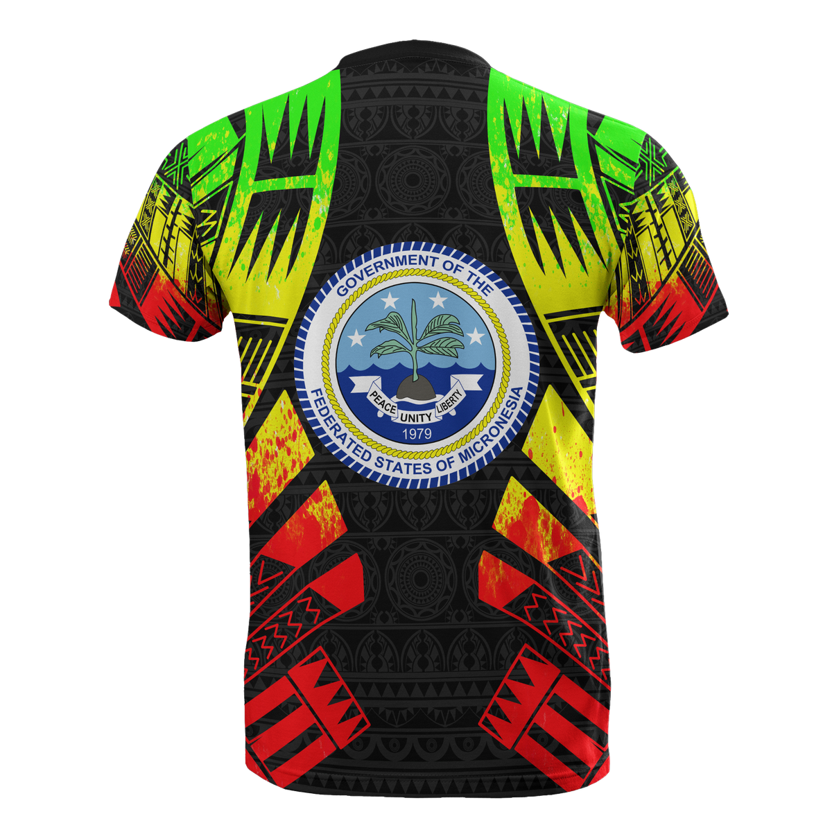Federated States of Micronesia T Shirt F S M Seal Polynesian Tattoo Reggae Style - Polynesian Pride